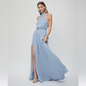 Reformation Andee Dress in Mineral Blue - Size 2
